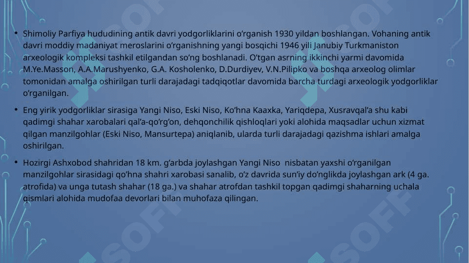 O‘rta Osiyoning antik davr me’morchiligi (mil. av. IV –mil. IV asrlar) 6