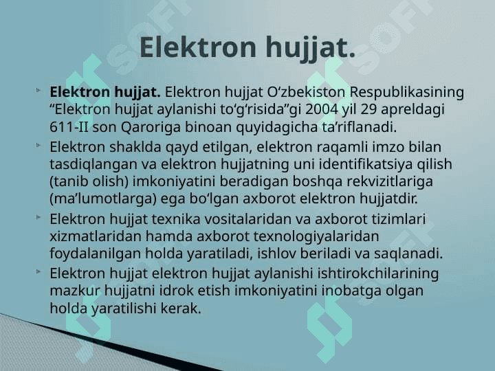 Elektron hujjat almashinuvi 4
