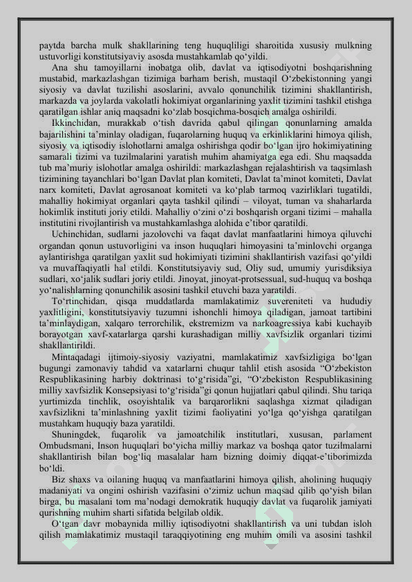 O’zbekistonning o’ziga xos istiqlol taraqqiyot yo’li 5