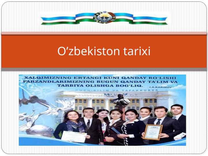 O’zbekiston tarixi (2)