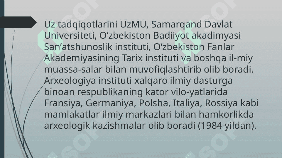 O‘zFA Arxeologiya instituti va uning qoshidagi muzey va laboratoriya bilan tanishuv 4