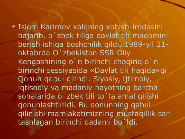 O’zbekiston mustaqil suveren davlat 8