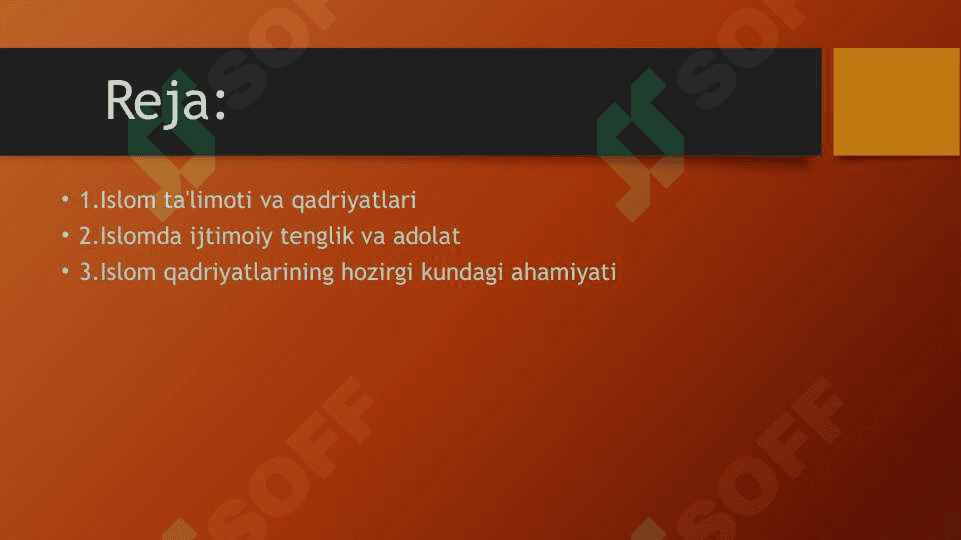 Islom qadriyatlari va ma'rifatning hozirgi davrdagi ahamiyati 2