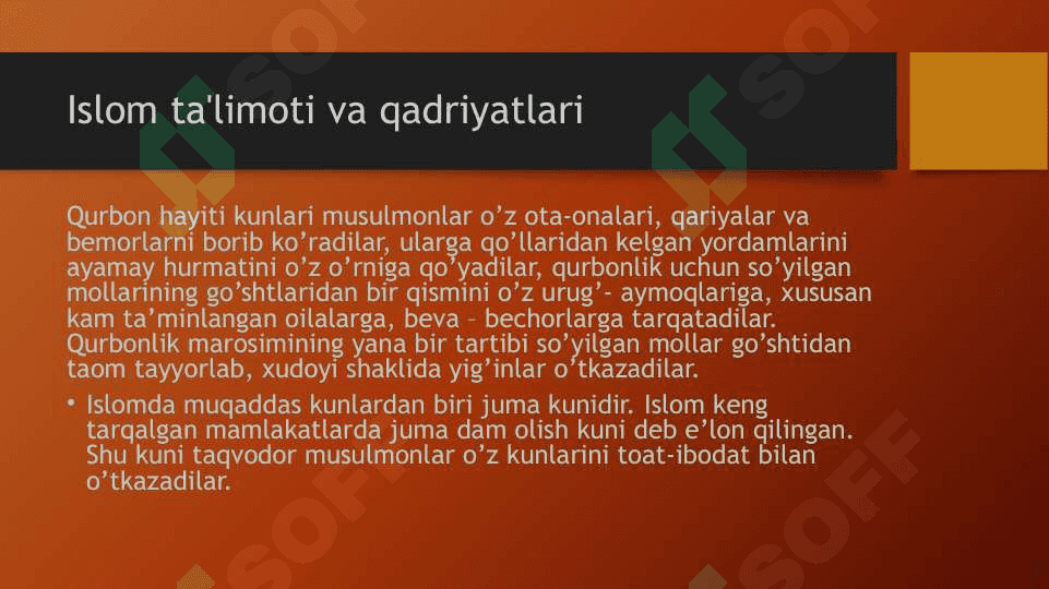 Islom qadriyatlari va ma'rifatning hozirgi davrdagi ahamiyati 4
