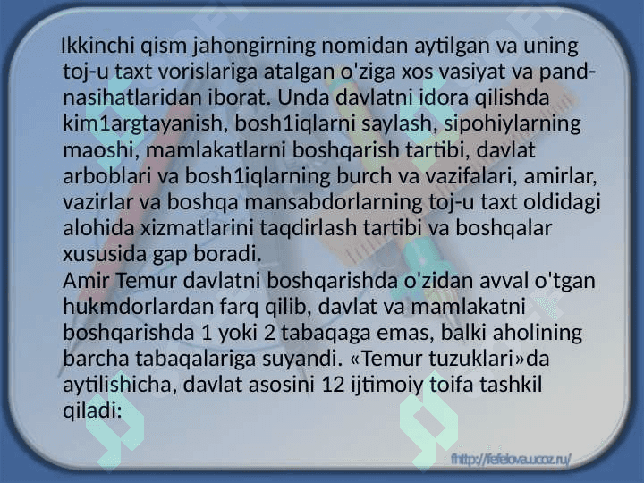 temur tuzuklarida siyosiy qarashlar 5
