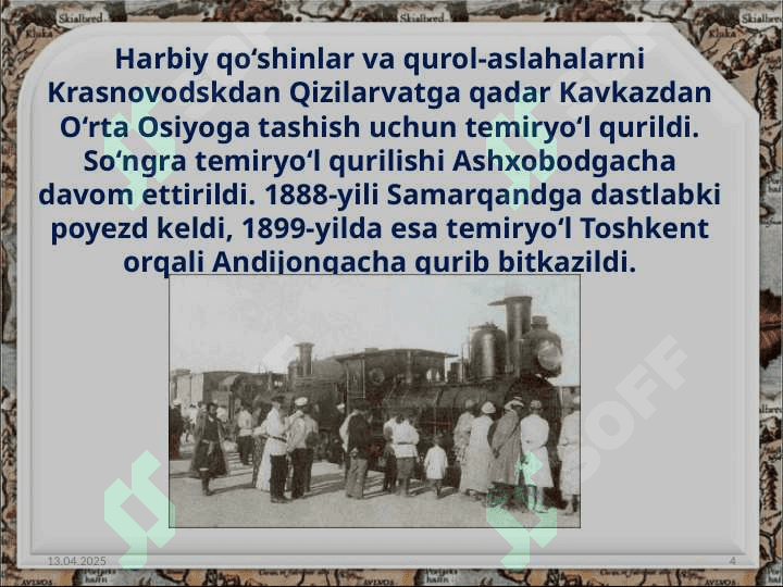 Turkiston general gubernatorligida ijtimoiy iqtisodiy hayot 4