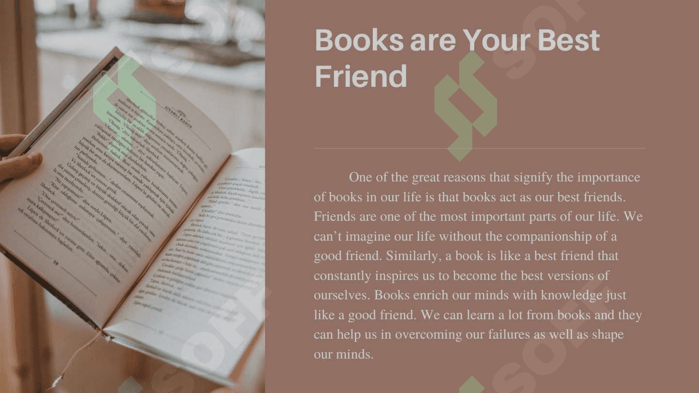 Books in Our Life: The Impact and Importance of Books | Essay | 1st Year 4
