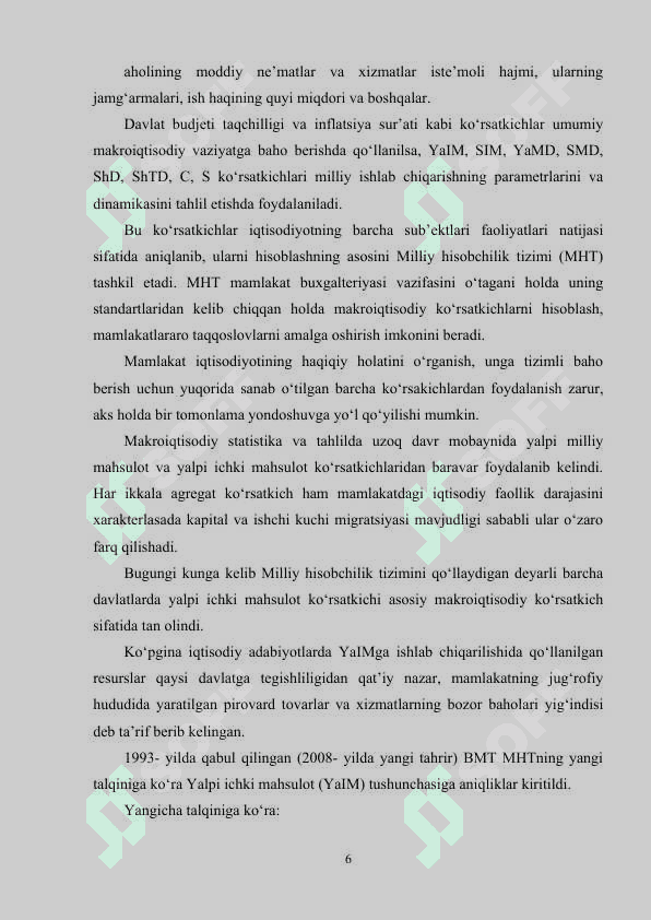 OZBEKISTON RESPUBLIKASINING YAIMNING TARKIBIDAGI OZGARISHLAR TAHLILI. 6