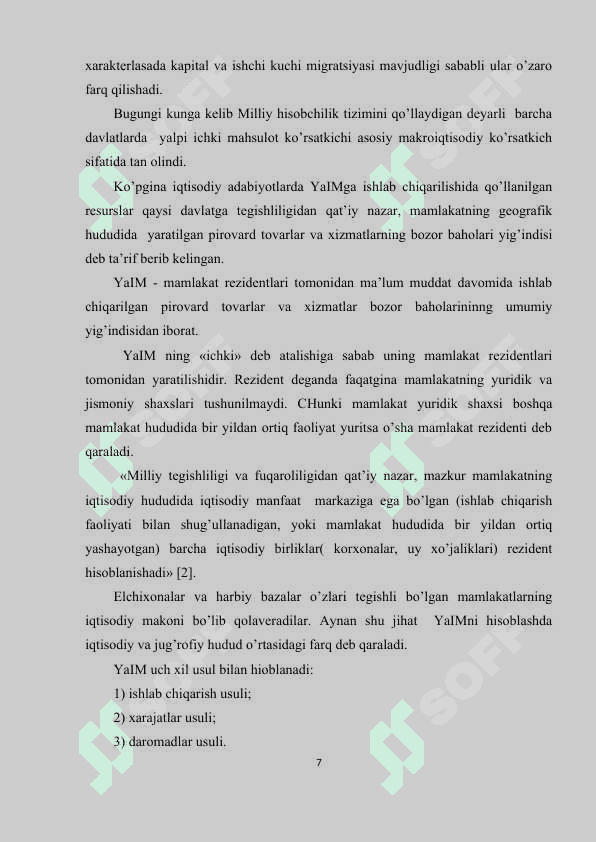 .ASOSIY MAKROIQTISODIY KO’RSATKICHLAR VA ULARNI HISOBLASH 7