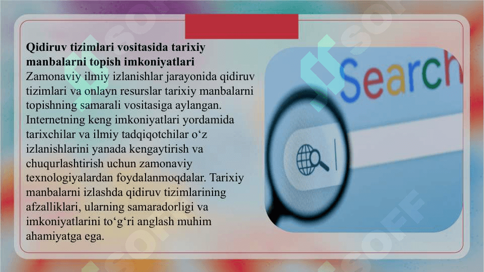 Tarixiy tadqiqotda qidiruv tizimlaridan foydalanish 4