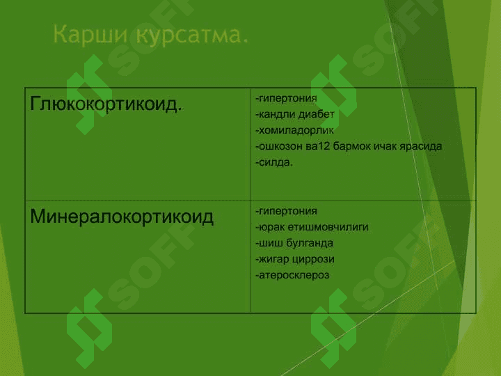 Гормонлар ва гормонал дори воситалари. gormonlar va gormonal dori vositalar 8