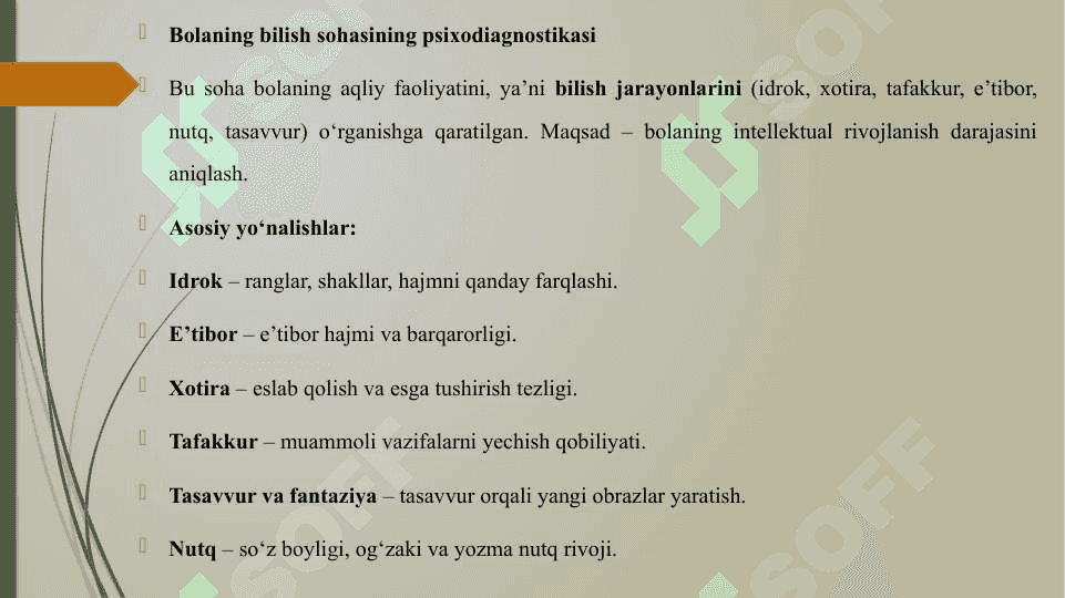 BOLANING BILISH SOXASINING PSIXODIOGNOSTIKASI BOLA SHAXSIY SOXASINI PSIXOGIOGNOSTIKASI 3