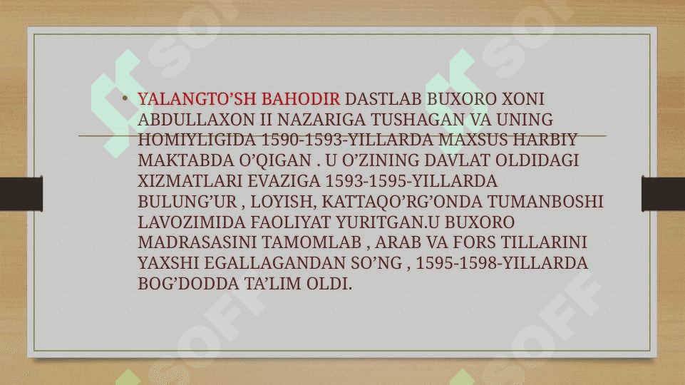 Yalangto’sh Bahodir 4
