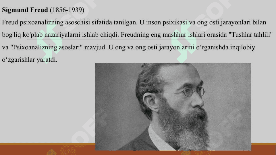 MASHHUR PSIXOLOGLARNING HAYOTI VA IJODIY YO'LI 3