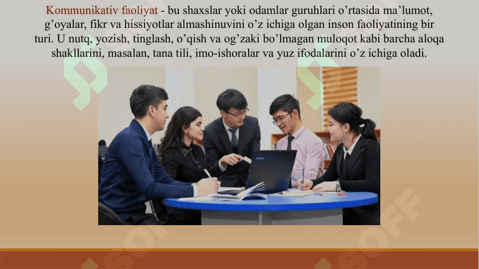 Kommunikatsiya mavzusida taqdimot 4
