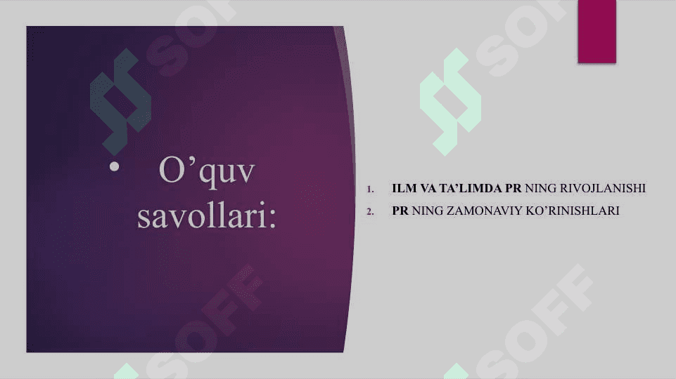 Ilm va ta'limda PR ning zamonaviy ko'rinishlariga izoh 2