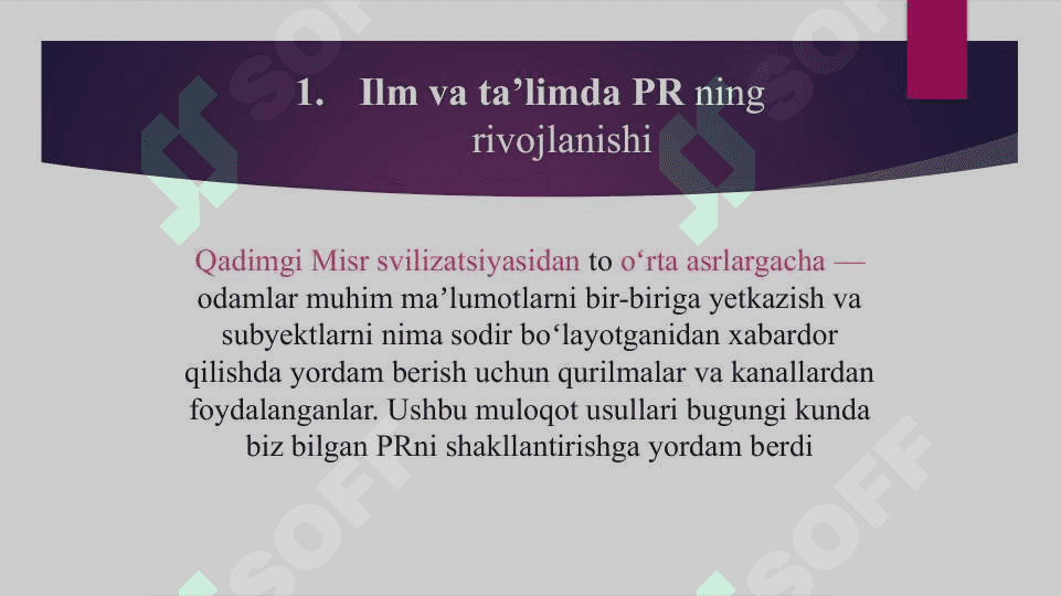 Ilm va ta'limda PR ning zamonaviy ko'rinishlariga izoh 3