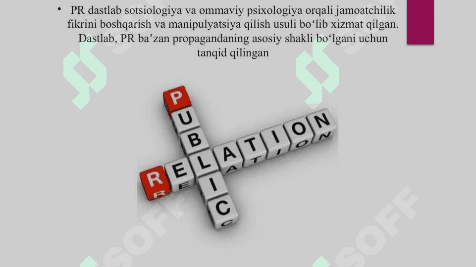 Ilm va ta'limda PR ning zamonaviy ko'rinishlariga izoh 4
