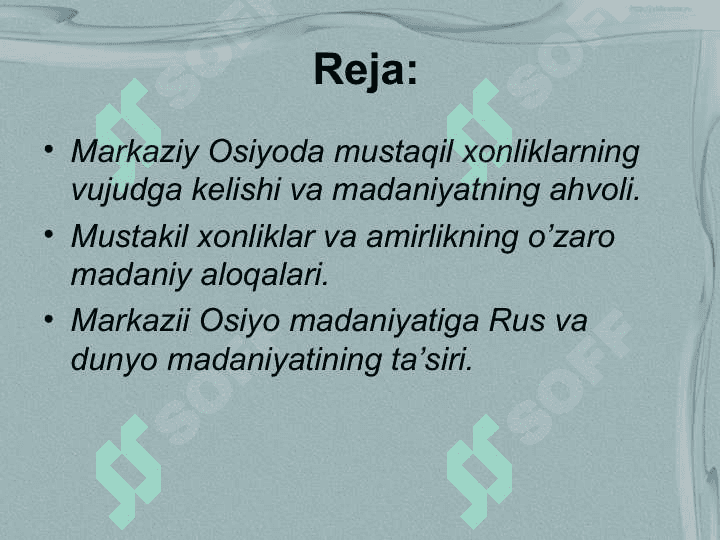 Xonliklar davrida ta’lim tarbiya va madaniyat 2