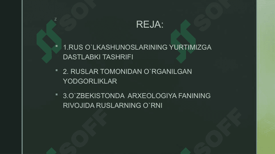 XIX asrning oxirlarida rus o’lkashunoslarining dastlabki qazuv ishlari 2