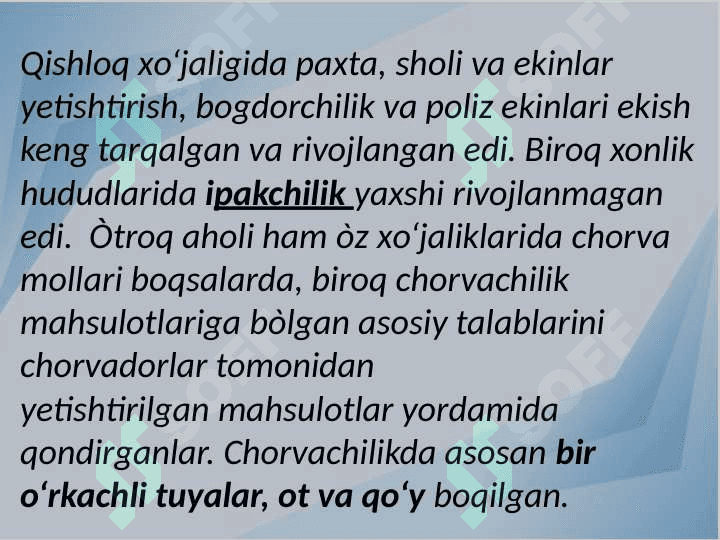 Xonliklar iqtisodi va iqtisodiy markazlar 6