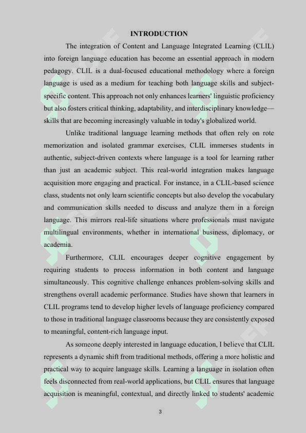 CLIL IN UZBEK SCHOOLS: MEANING-FOCUSED OR FORM-FOCUSED 3