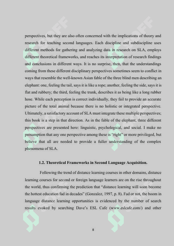 SECOND LANGUAGE ACQUISITION AND TRANSLATION 7