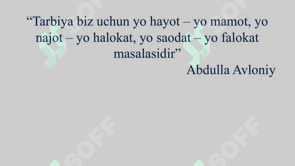 Farzandining ta’lim –tarbiyasiga e’tiborsiz ota-onalar bilan ishlash samaradorligini oshirish 2