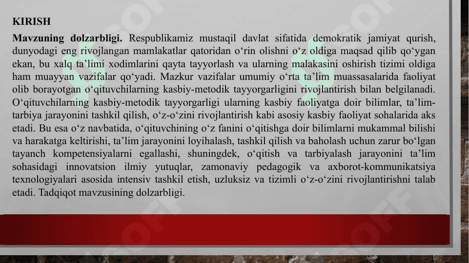 Boshlang‘ich sinf o‘qituvchisining kasbiy madaniyati (2) 3