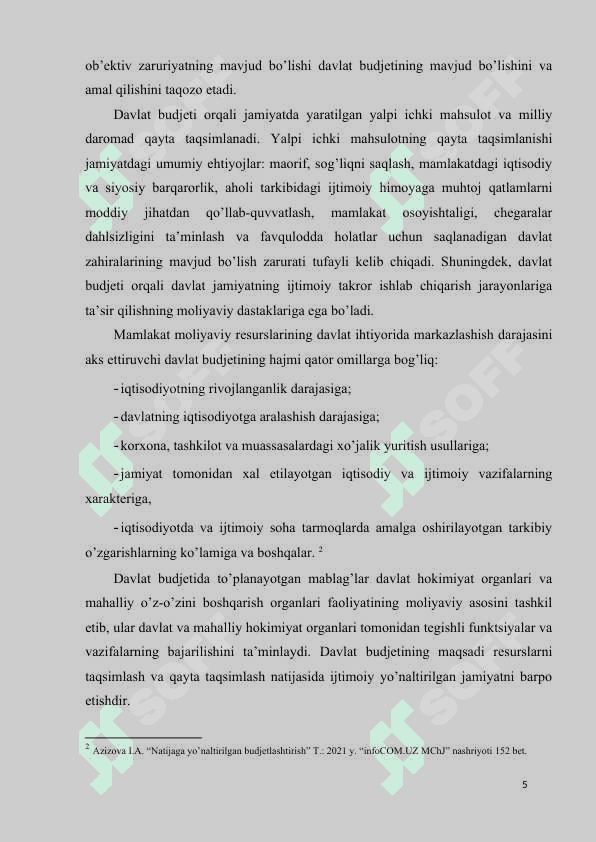 ZAMONAVIY SHAROITDA DAVLAT BUDJETI XARAJATLARI SAMARALI IJROSINI TAMINLASH 5