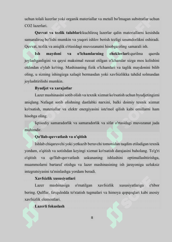 CO2 lazer 8