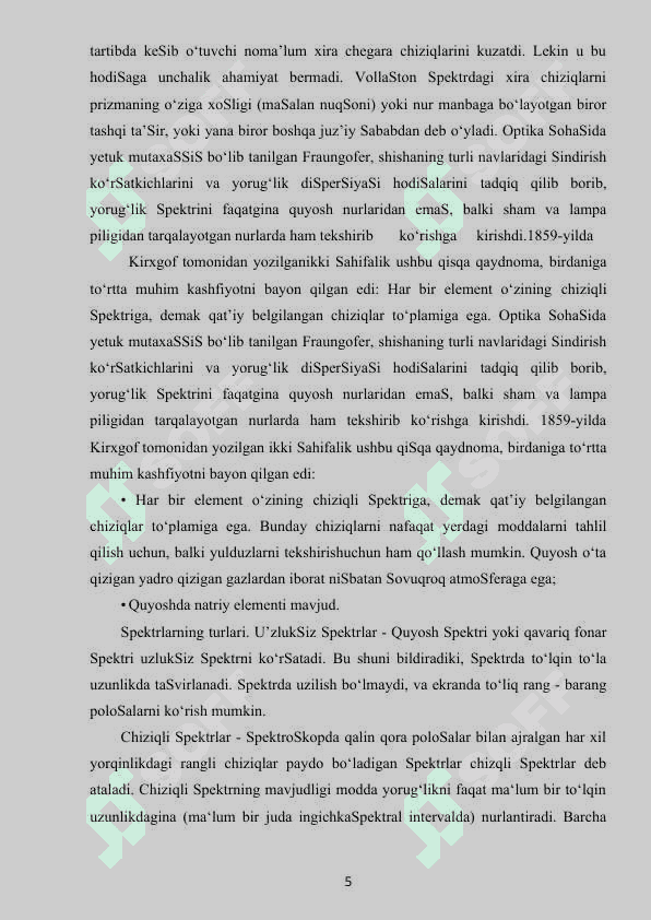 ATOMLARNING NURLANISH SI VA UNING TURLARI 5