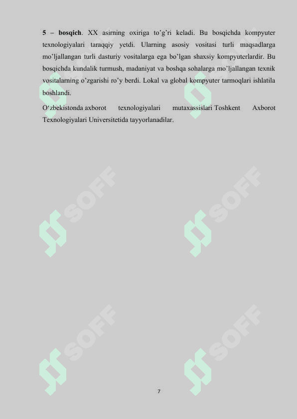 Axborot texnologiyalari vositasida sirni fazoda turli holatda joylashgan tekis va fazoviy chiziqlar orqali o’tkazish 7