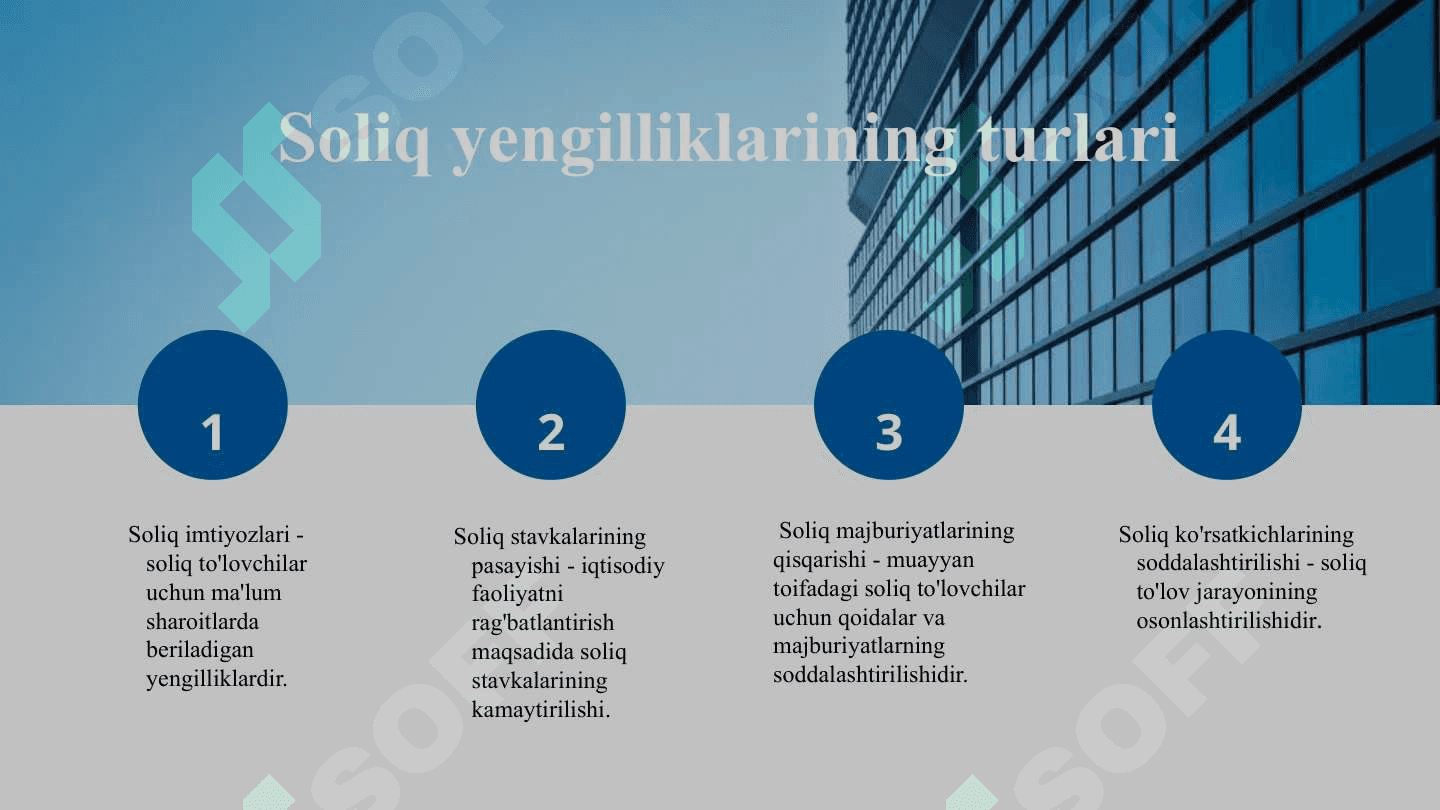 Soliq yengilliklari va ularning iqtisodiy rivojlanishdagi roli 3