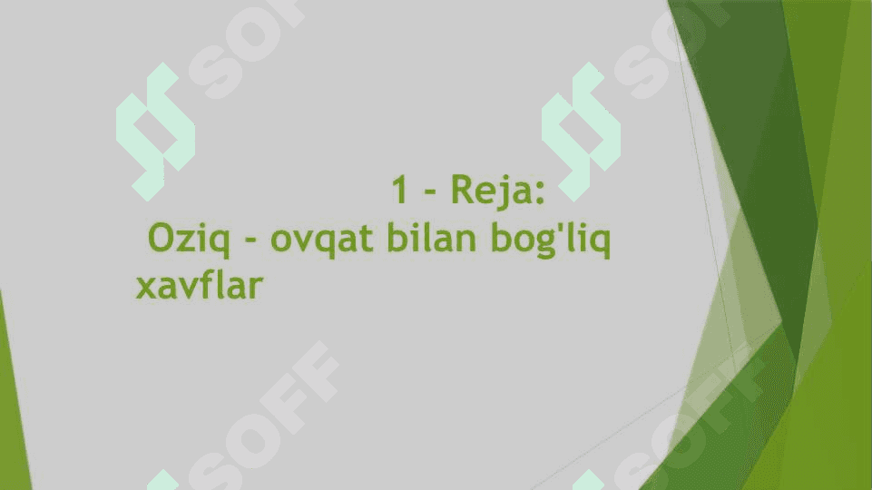 Oziq-ovqat sanoati mahsulotlarining biologik xavfsizligi 3