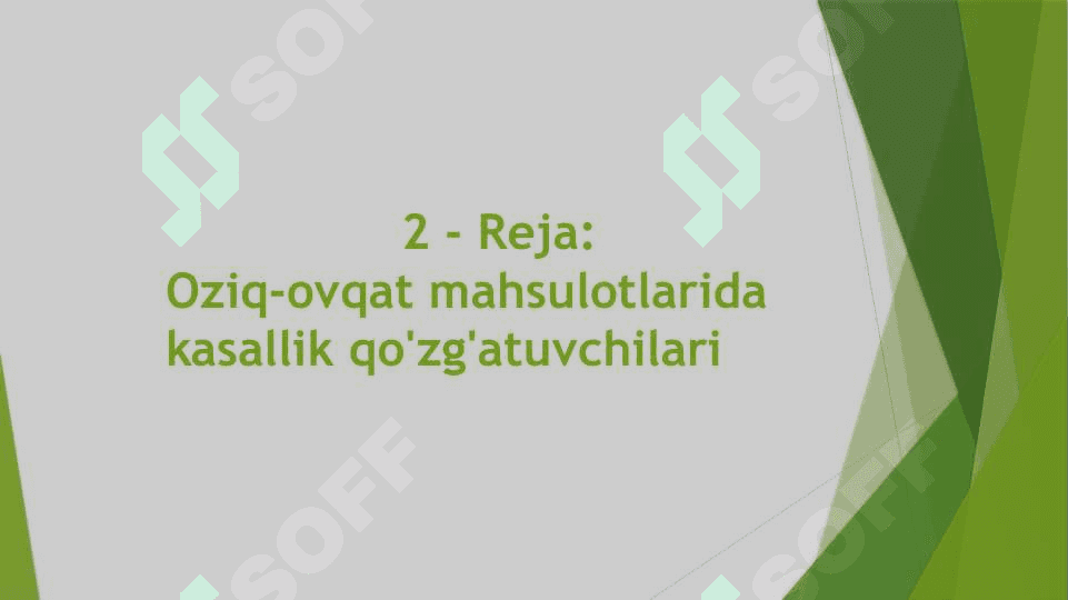 Oziq-ovqat sanoati mahsulotlarining biologik xavfsizligi 8