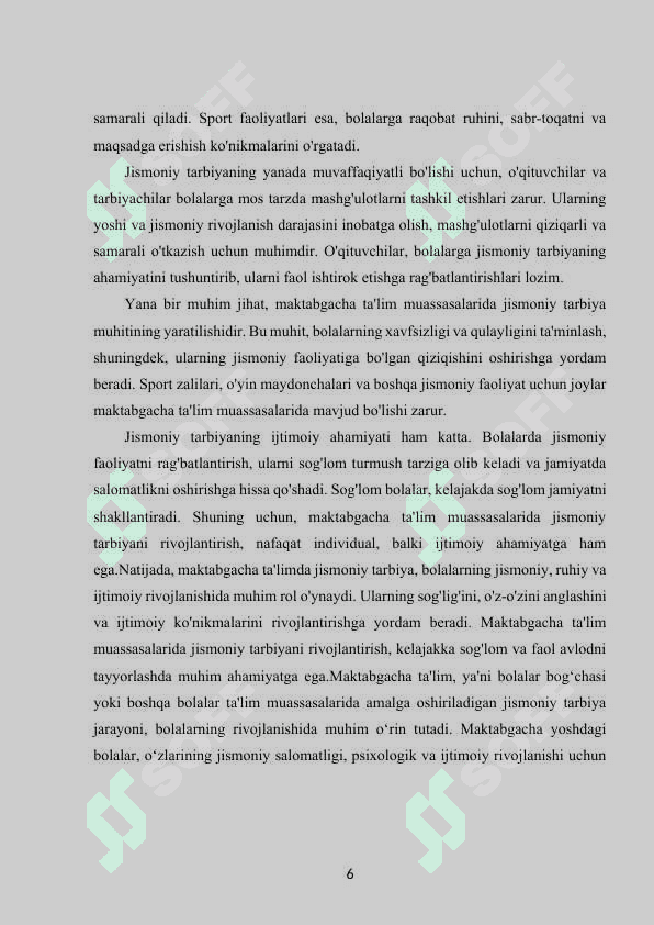 Maktabgacha talim tashkilotlarida jismoniy tarbiya berish usullari 6