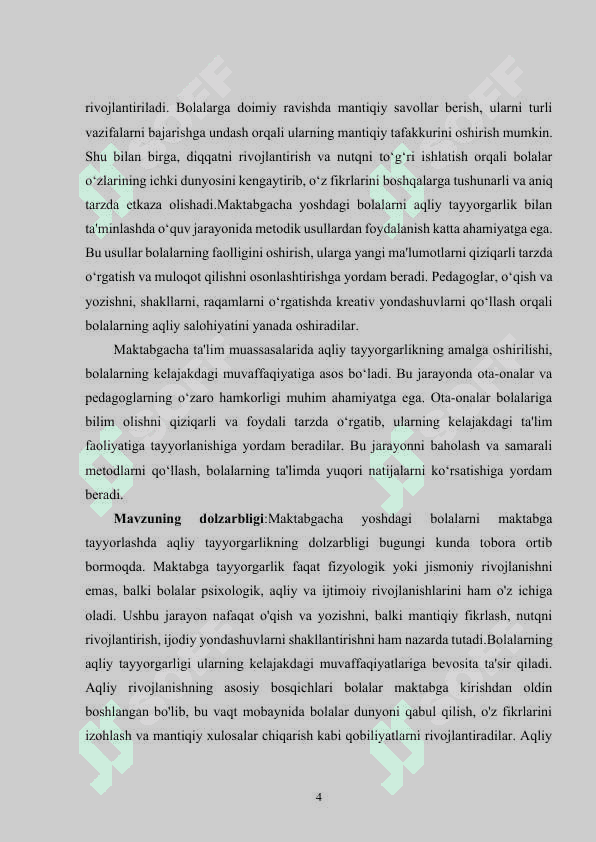 Maktabgacha yoshdagi bolalarni maktabga tayyorlashda aqliy tayyorgarlik 4