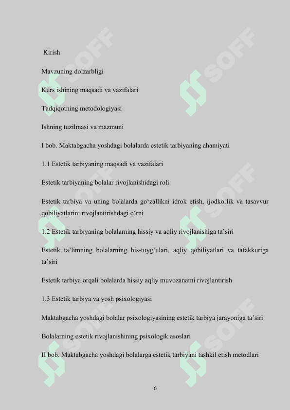 Maktabgacha yoshdagi bolalarga estetik tarbiya berish vazifalari, metodlari, vositalari 6