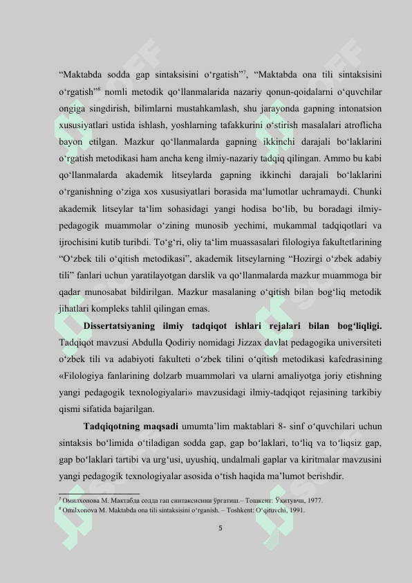 Sodda gaplarni innovatsion texnologiyalar asosida o‘qitish 5