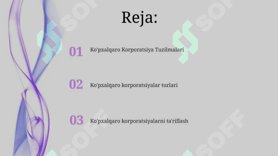 Xalqaro korporatsiyalarning mohiyati, tuzilmasi va ko’rinishlari 2
