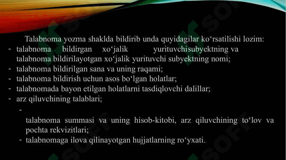 XOʻJALIK NIZOLARINI HAL QILISH 5