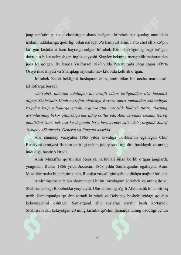 Turkiston mustaqilligi uchun kurash To‘rabek va Bobobek qo‘zg‘oloni 7