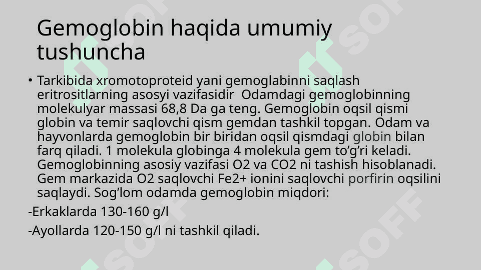 Eritrositlar fiziologiyasi.Gemoglobin 7
