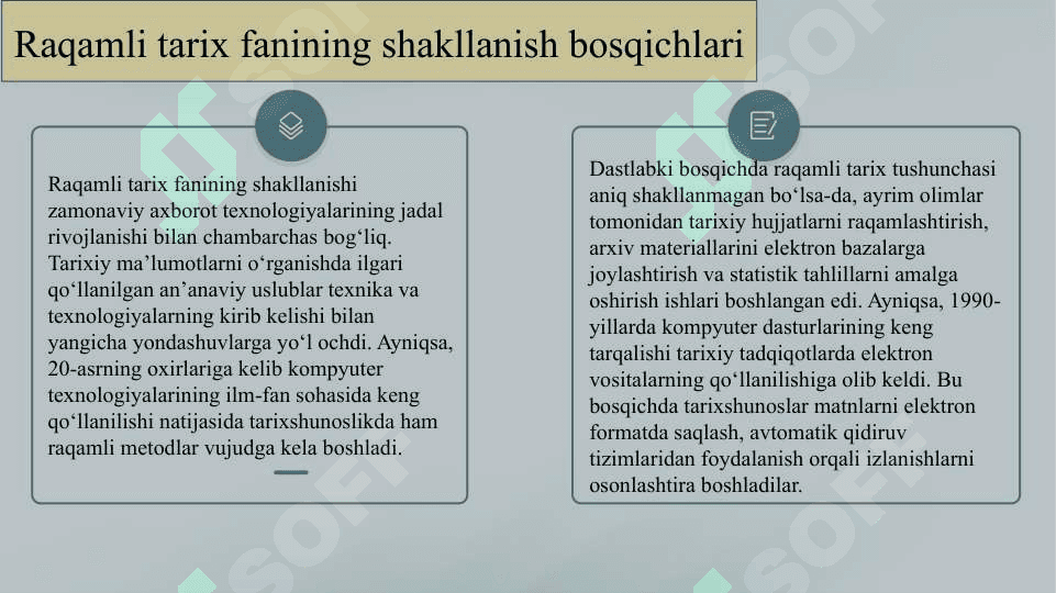 Raqamli tarix fanining shakllanishi va taraqqiyoti 4