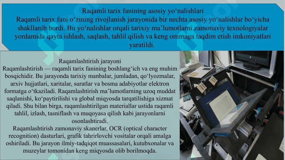 Raqamli tarix fanining shakllanishi va taraqqiyoti 7