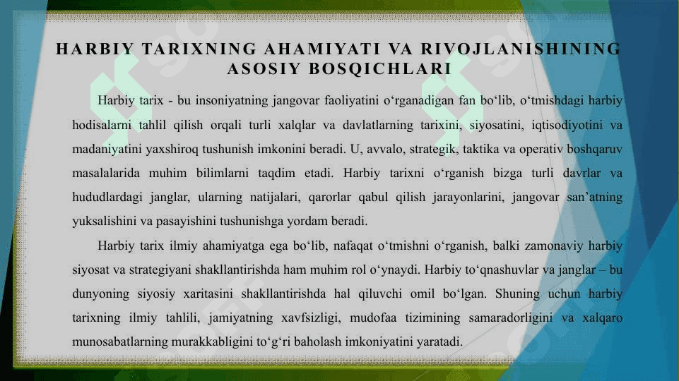 Harbiy tarix 3