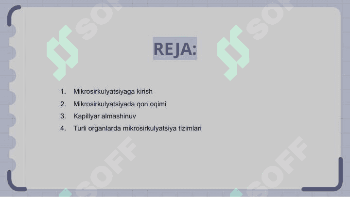 Mikrosirkulyatsiya haqida tushuncha 2