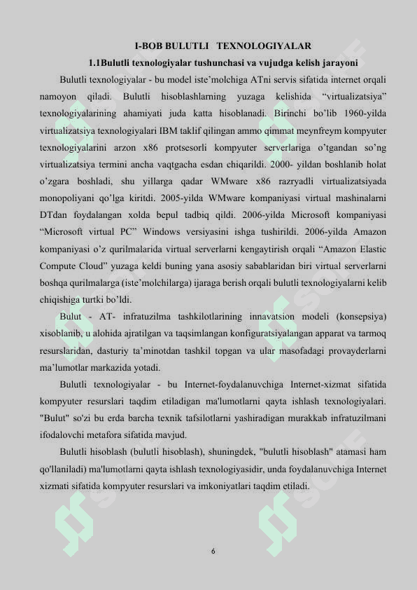 TURLI XIL SOHALARDA BULUTLI HISOBLASH TEXNOLOGIYALARINI QO'LLASH 6