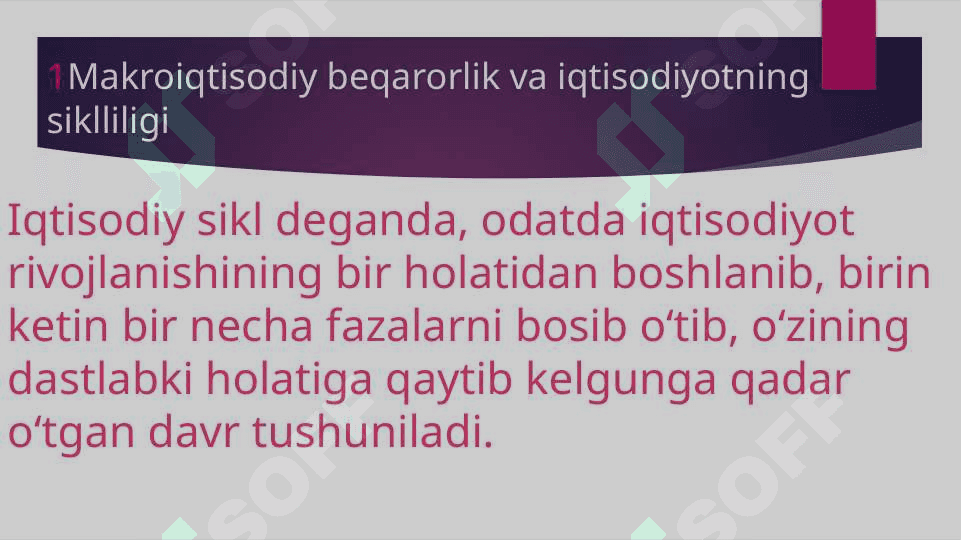 IQSODYOTNING SIKLLIGI MAKROIQTISODIY BEQARORLIK 4